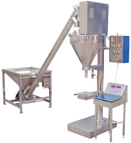 灌裝機+上料機配合使用圖